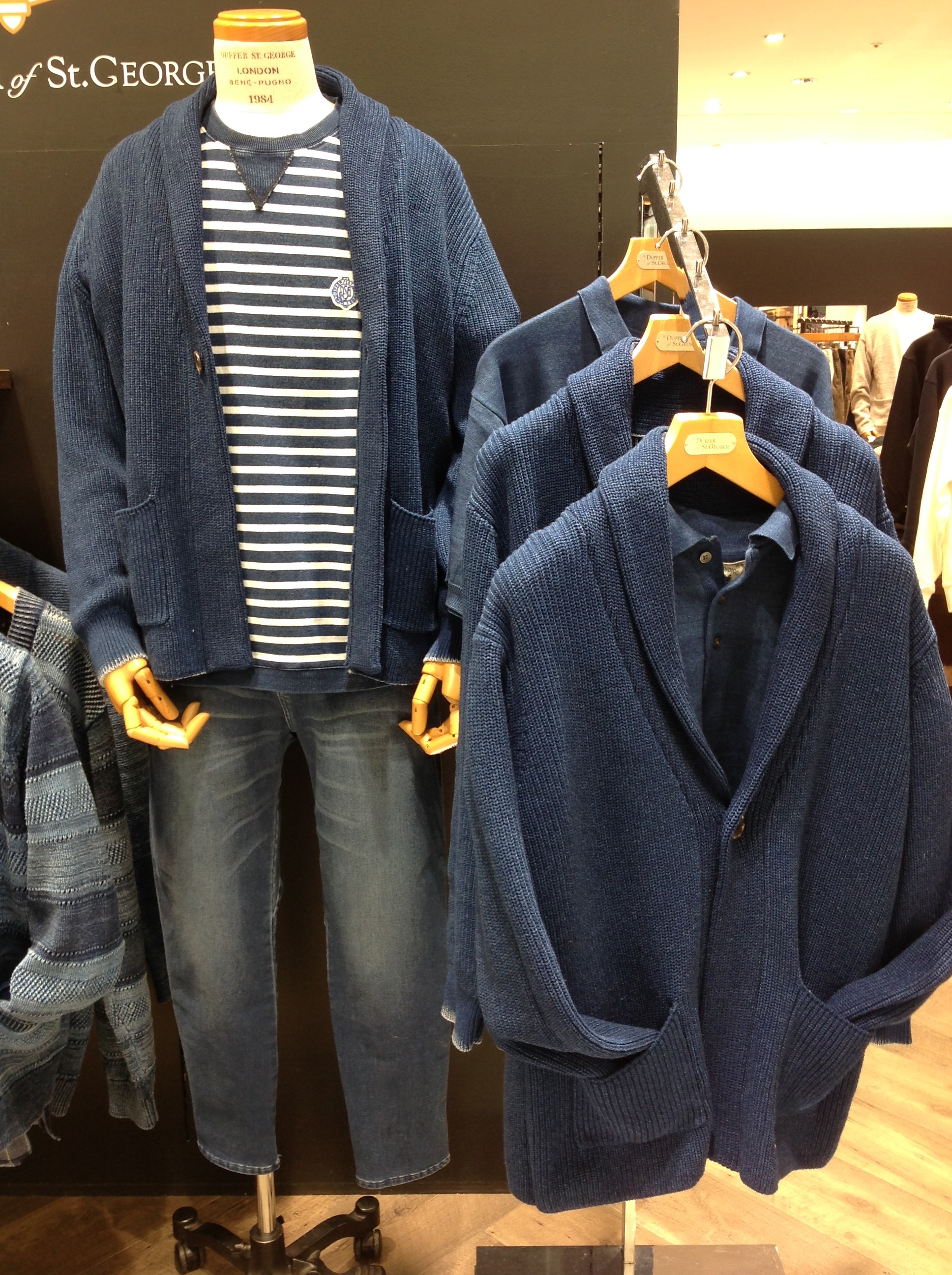 Safari3月号掲載】Indigo Label Shawl collar Knit Cardigan