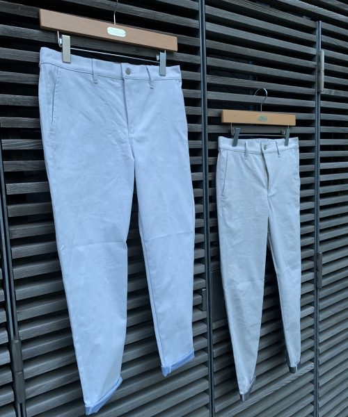 BLUE&BLACK YARN WHITE SLACKS