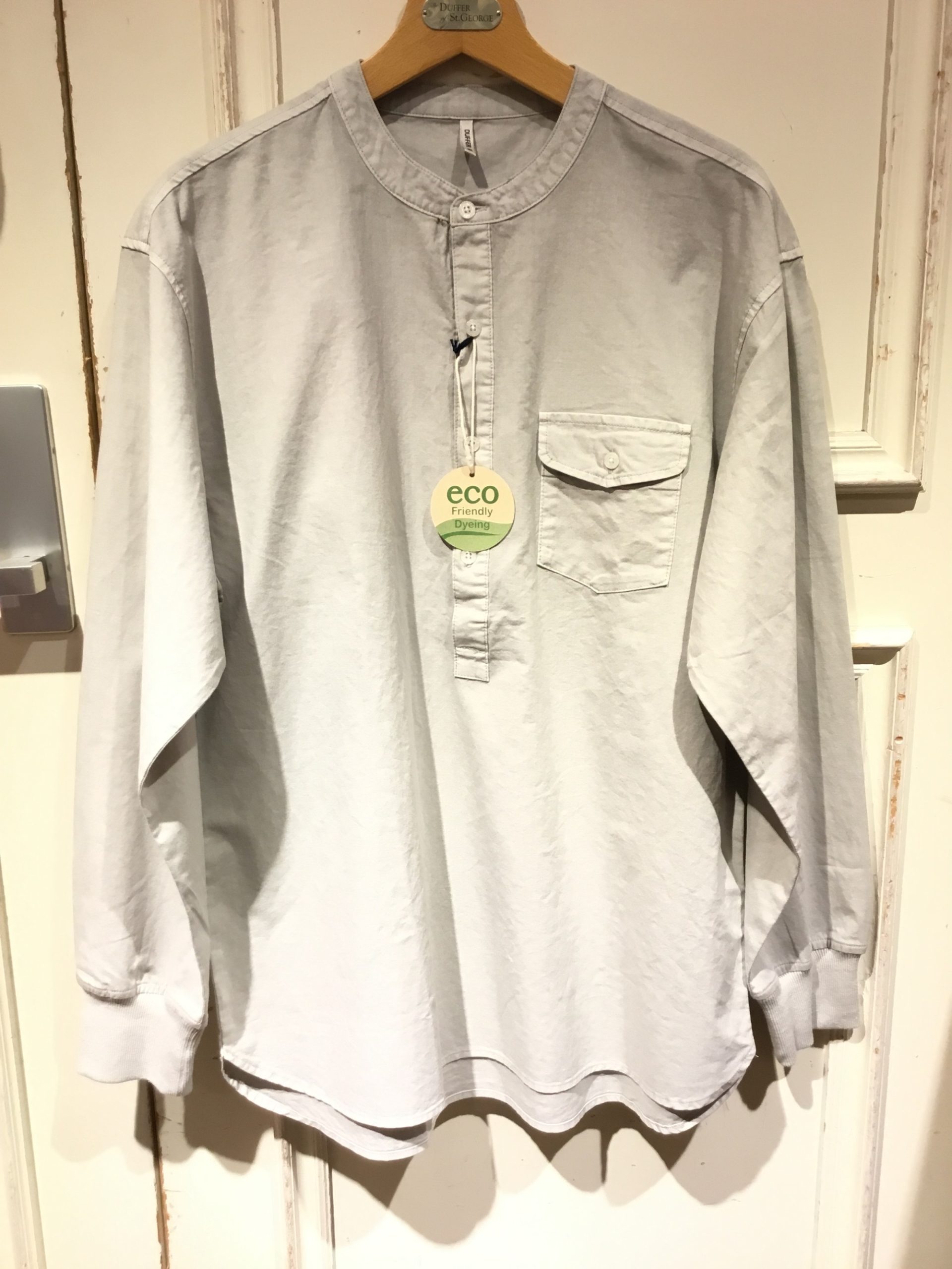 ECO FRIENDLY DYEING NO COLLAR RIBBED SHIRTS – The DUFFER of St