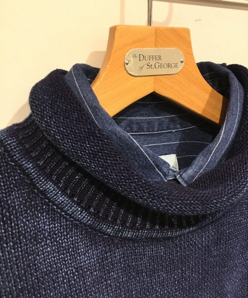 【INDIGO LABEL】ROLL NECK PULLOVER KNIT