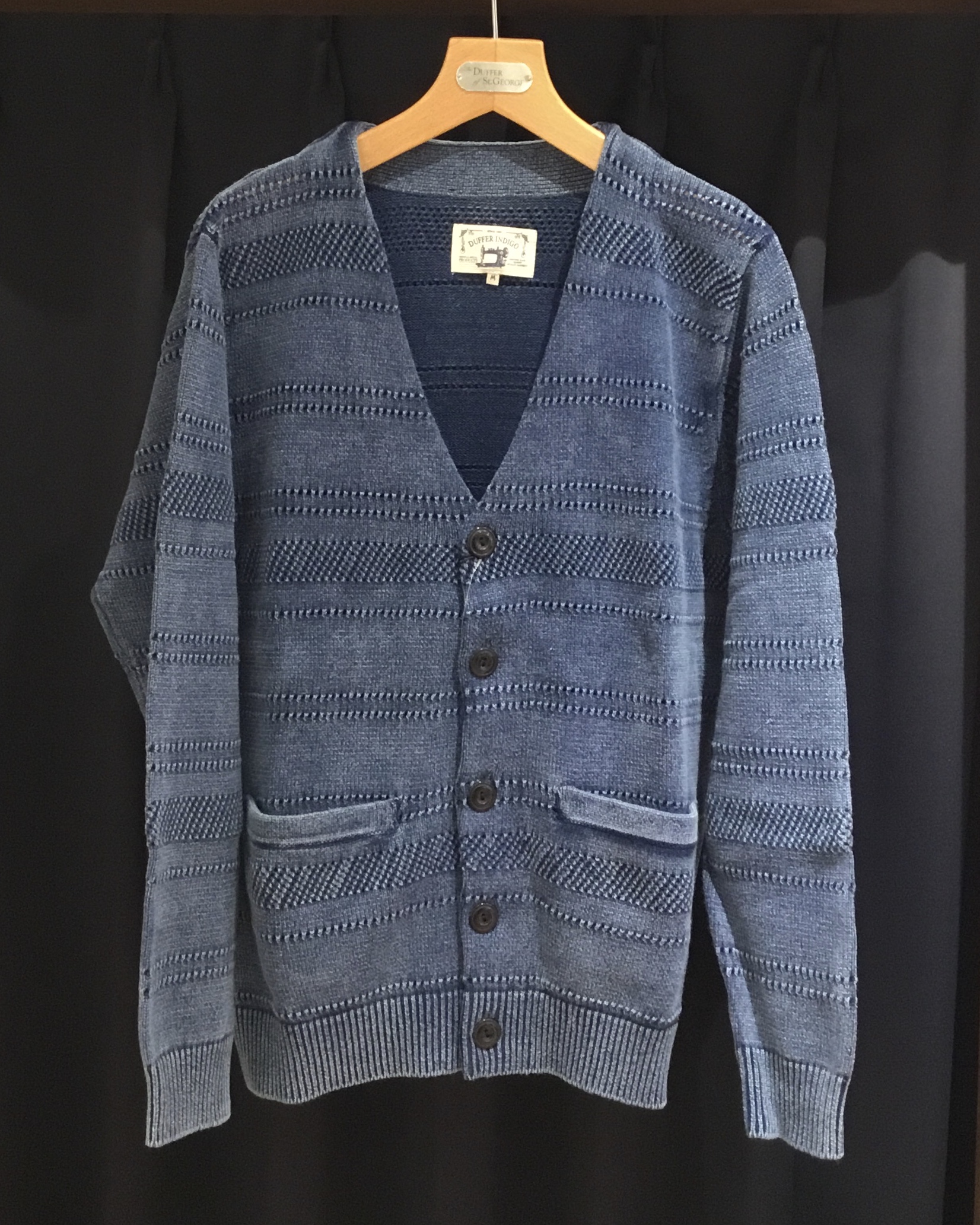 INDIGO LABEL】MESH BORDER CARDIGAN – The DUFFER of St.GEORGE