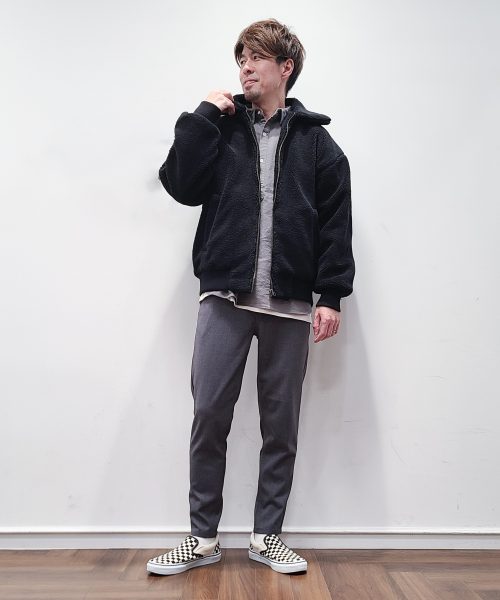 【24AW】ボアブルゾンコーデ【GRAY】