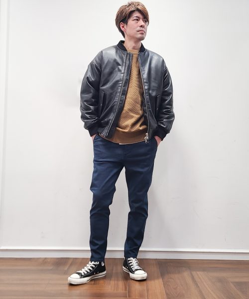 【24AW】レザーMA-1コーデ【LEATHER】