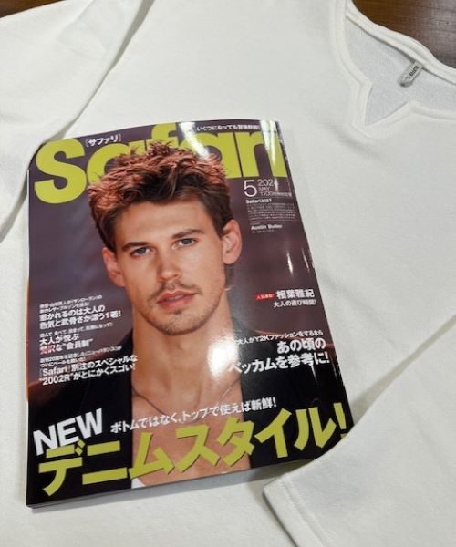 雑誌Safari5月号掲載☆キーネック！