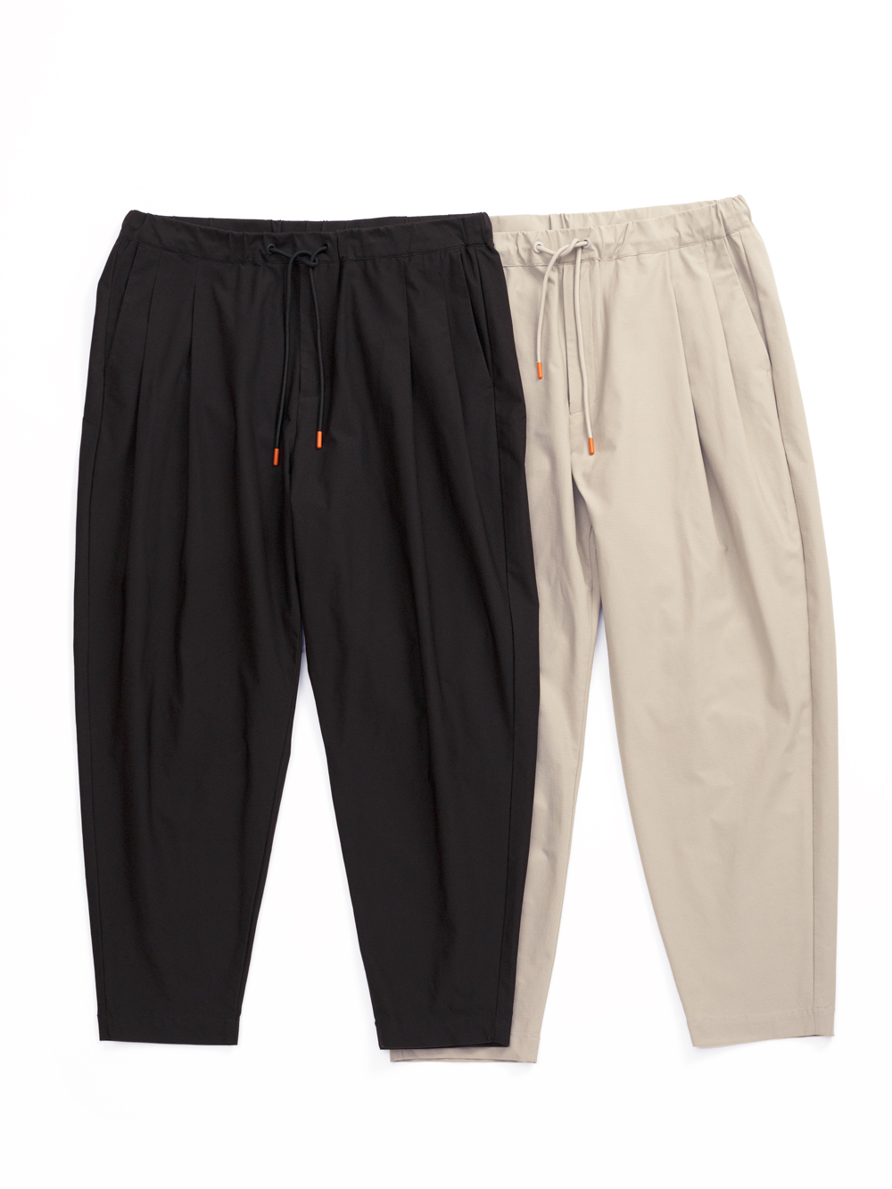 2TUCK WIDE EASY TROUSERS 'MESH'