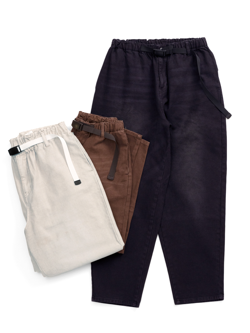 WIDE TAPERED EASY TROUSERS