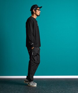 OFFSHORE × BLACK LABEL： セットアップナイロンパンツ ｜The DUFFER